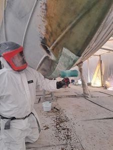 Mandskab til glasfiberarbejde